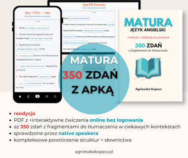 MATURA 350 ZDAŃ: FRAGMENTY DO TŁUMACZENIA PDF I APLIKACJA