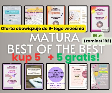 MATURA BEST OF THE BEST PAKIET 5+5 GRATIS